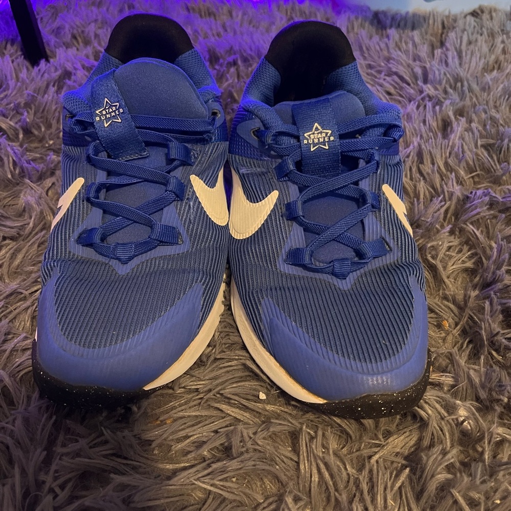 Nike Kids Blue and White Sneakers